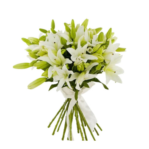 Natural bouquet of lilies
