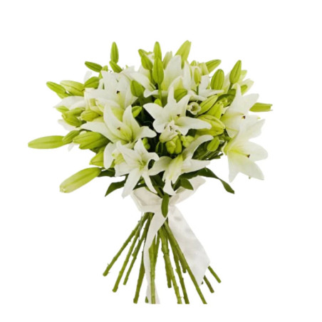 Natural bouquet of lilies