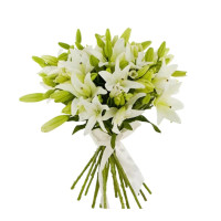 Natural bouquet of lilies